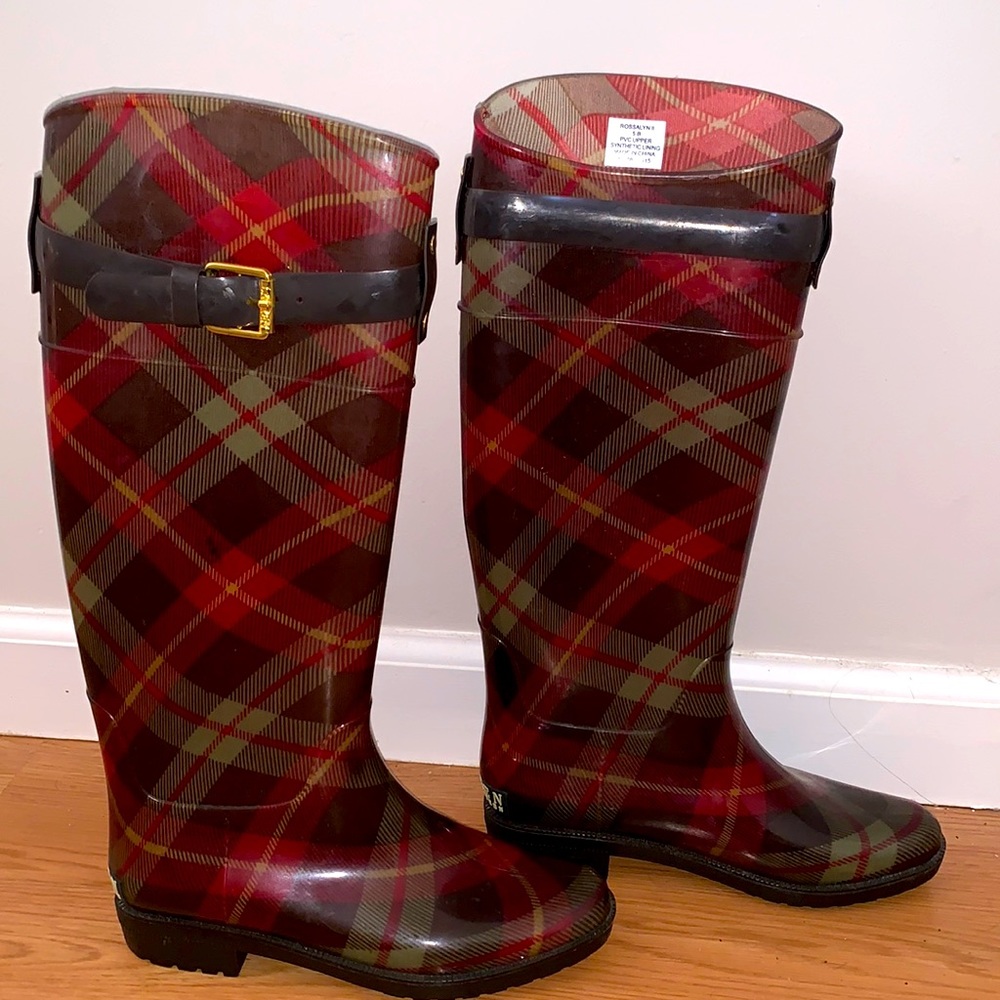 Ralph Lauren Plaid Rainboots